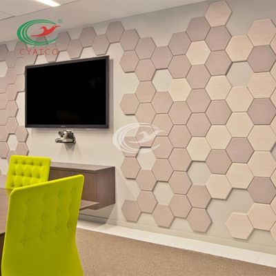 جودة  Sound Absorbing Hexagon Acoustic Panels Multiscene Lightweight مصنع