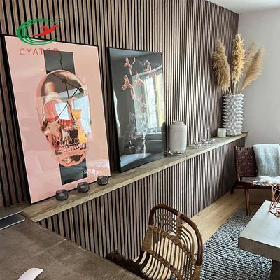 شرائح خشبية متينة عديمة الرائحة ، ألواح خشبية مخددة مقاومة للحريق
