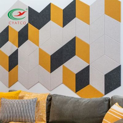بلاط الجدران الصوتية العملية غير المؤذية ، لوحات الحائط العازلة للصوت المزخرفة