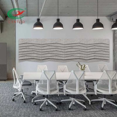 المعاد تدويرها PET 3D ألياف البوليستر لوحة الصوتية العفن العفن دائم