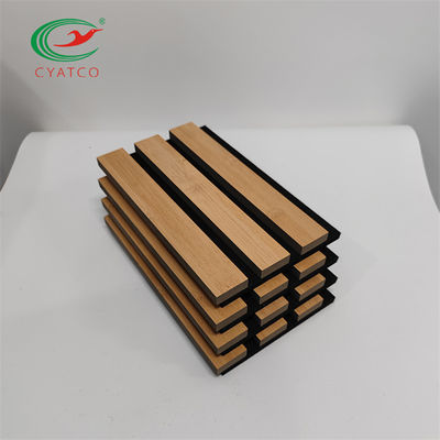 مقاومة للحريق MDF الخشب لوحة القشرة 3D PET امتصاص الصوت المركب