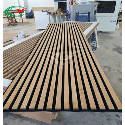 Mildewproof MDF Acoustic Wall Panels الداخلية متعددة الأغراض للمكتب