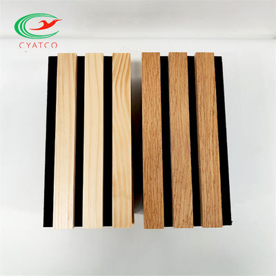 Mildewproof MDF Acoustic Wall Panels الداخلية متعددة الأغراض للمكتب