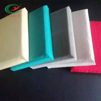 نسيج لا طعم له ملفوفة لوحات السقف الصوتية عازلة للصوت