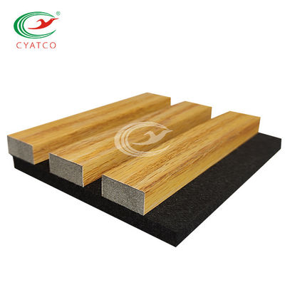 قشرة الخشب الزخرفية الصوتية Slat Wall مقاومة للاهتراء