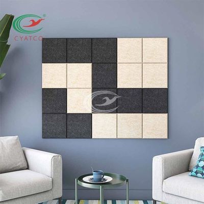 2200gsm ألواح الحائط الفيلت غرفة الاجتماعات الصوت الممتص حائط الفن ASTM E84 معيار الولايات المتحدة
