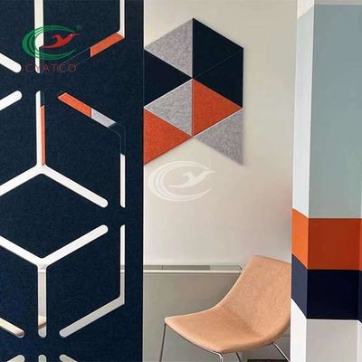 OEM بلاط صوتي مقاوم للحريق متعدد الأغراض على شكل مثلث