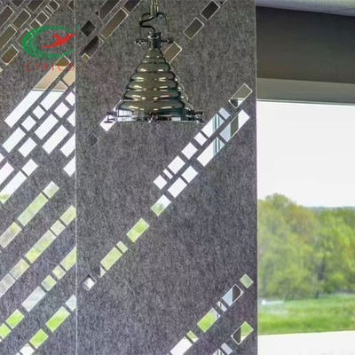 CE معلقة PET Acoustic Panels غرفة المقسم Flameproof عديم الرائحة