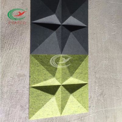 Star Textured 3D Acoustic Wall Tiles Moistureproof متعدد الألوان