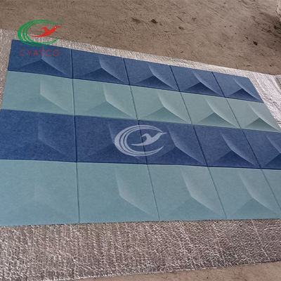 Star Textured 3D Acoustic Wall Tiles Moistureproof متعدد الألوان