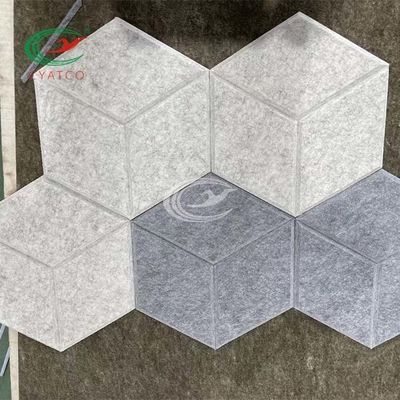 لوحات صوتية سداسية غير سامة مقاومة للحريق ، بلاط صوتي مسدس متعدد الأغراض