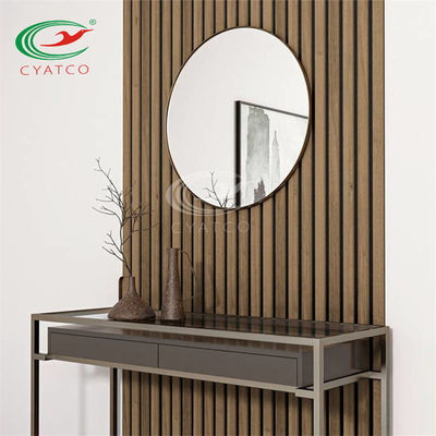 مقاومة للحريق الأخشاب الخشبية Slat Wall Multiscene Sound Absorption