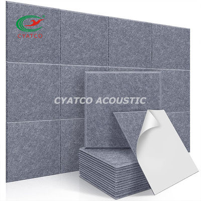 CYATCO 12 &quot;× 12&quot; مربع ألياف الجدار لوحة الجدار الصوتية الصلبة لوحات رغوة سهلة لقطع الحجم
